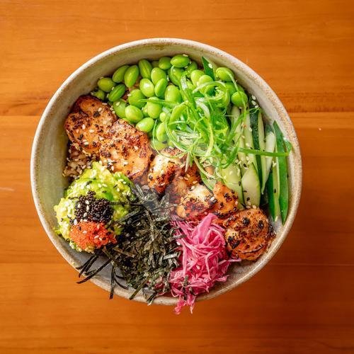 Miso Prawn Bowl menu Unibowl Pokebowl (Healthy, Bowl, Salad, Sashimi), Batu Belig