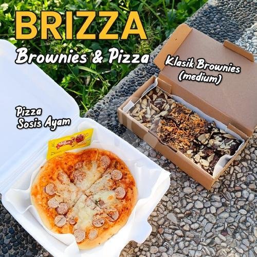 Naughty Brownies + Pizza Sosis Mini menu Naughty Brownies