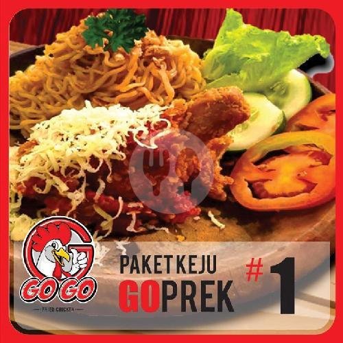 Paket Goprex Keju 1 (mie Goreng) menu Gogo Fried Chicken Batubulan, Sukawati