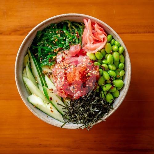 Spicy Ahi Tuna Poke menu Unibowl Pokebowl (Healthy, Bowl, Salad, Sashimi), Batu Belig