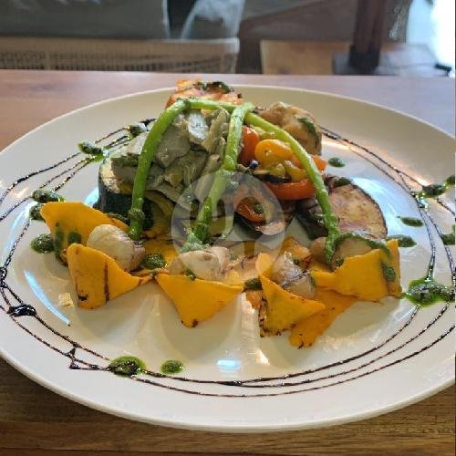 Grilled Season Vegetable menu Italian Job Restaurant, Seminyak