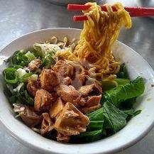 Mie Yamin Pedas menu Mie Ayam Rock N Roll, Pemogan