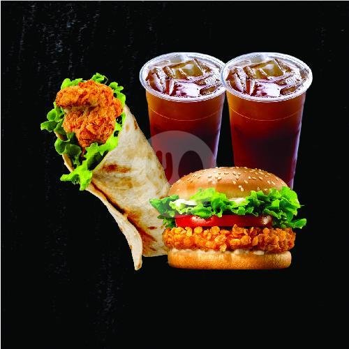Paket Kebab Burger menu Asla Fried Chicken & LALAPAN, Labuapi Telagawaru