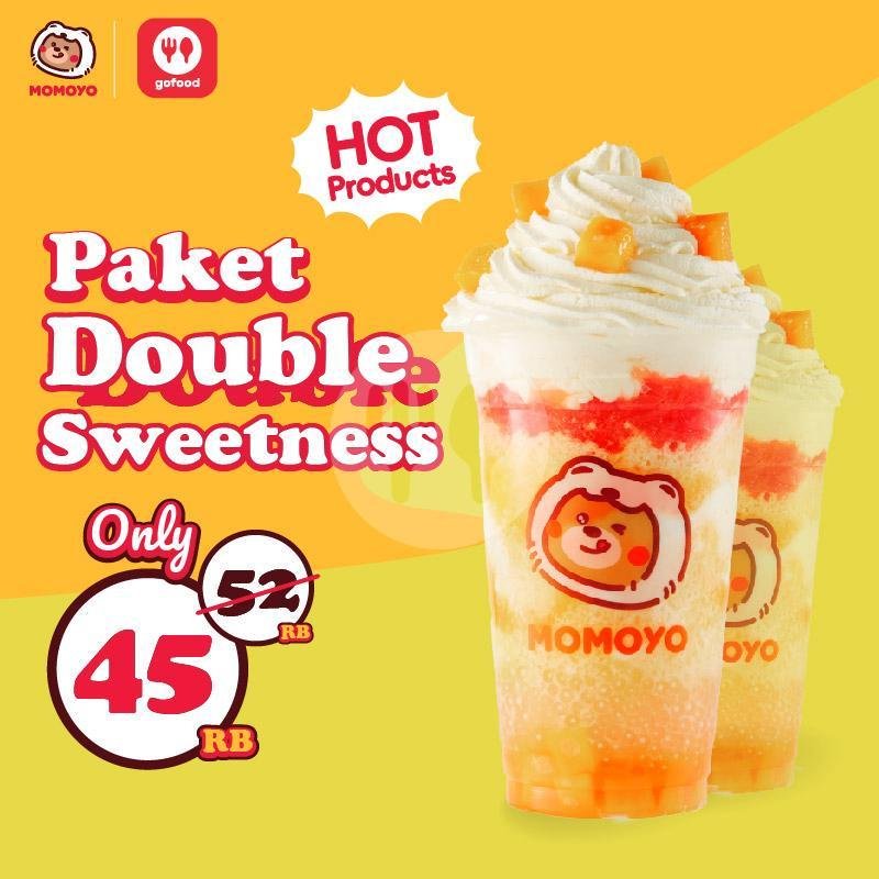 Paket Double Sweetness menu MOMOYO Ice Cream KRENENG, MOMOYO Ice Cream KRENENG