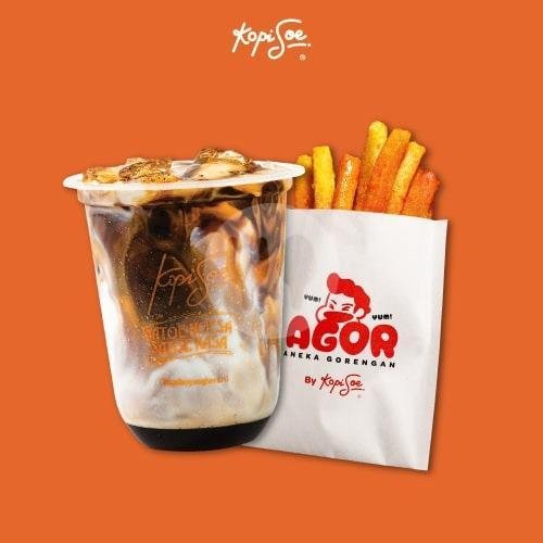 Nongkrong Seroe (1 Minuman & 1 Snack) menu Kopi Soe X Bonsoe, Gunung Agung
