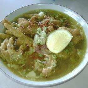 Soto Ayam Jeroan + Ceker Tanpa Nasi menu Soto Ayam Cak Gendut Suroboyo, Sesetan