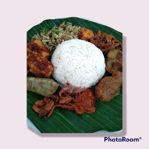Nasi Campur Vegan Nasi Putih menu Warung Pande Vegan