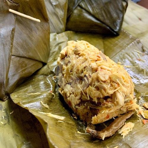 Botok Tempe Teri (Kukus) menu Sego Pecel & Tumpang Yuk Sri Asli Nganjuk, Teuku Umar Barat