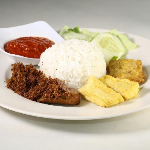 Nasi Kalasan menu Happy Vegetarian, Pujasera MGM Plaza