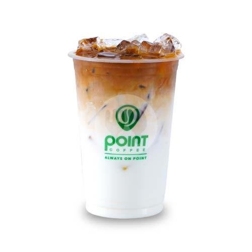 Iced Latte menu Point Coffee, Indomaret Dewi Sri