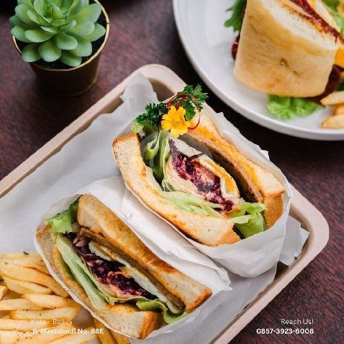 Rojima Sandwich + Fries menu Rojima Coffee, Kuta