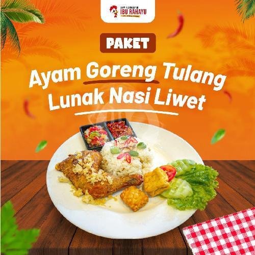 PAKET SPESIAL AYAM GORENG TULANG LUNAK NASI LIWET menu Ayam Tulang Lunak Ibu Rahayu, Canggu