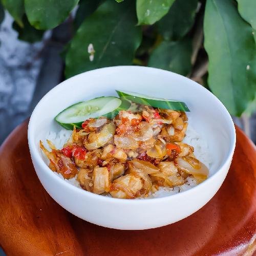 Nasi + Saos Tiram menu Cumi Doerrr, Tukad Baru