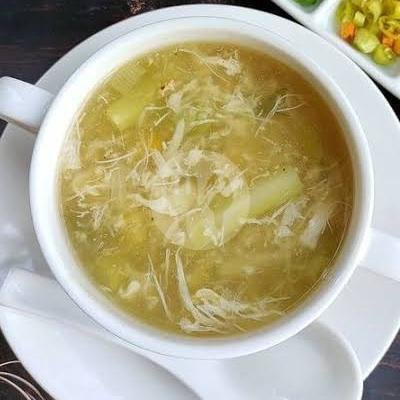 Sup Asparagus Kepiting Jagung menu Warung Kita Dewi Sri, Kediri
