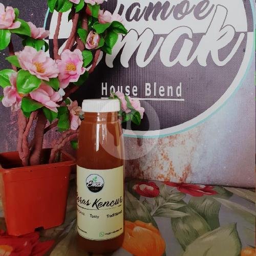 Jamu Beras Kencur, Kemasan Botol Plastik (250ml) menu Jamu Emak (Djamoe Emak), Bukit Tunggal