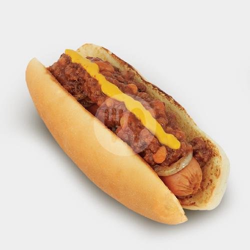 Con Carne Hotdog menu Five Monkeys Burger, Bali