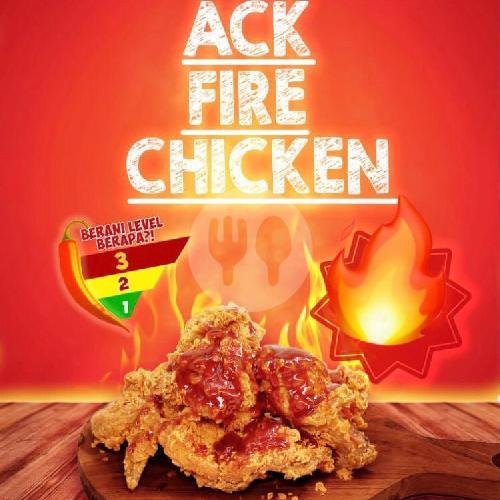 Paket Fire Chicken A menu ACK Friedchicken, Batu Belig
