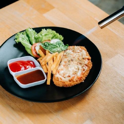 Chicken Parmigiana menu Randevu Cafe