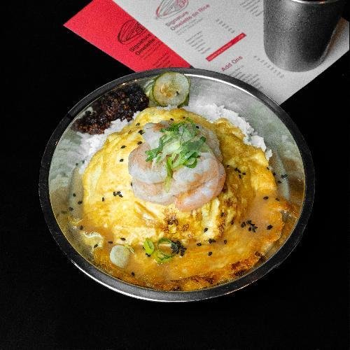 Prawn Omelette on Rice menu Secret Supper, Denpasar