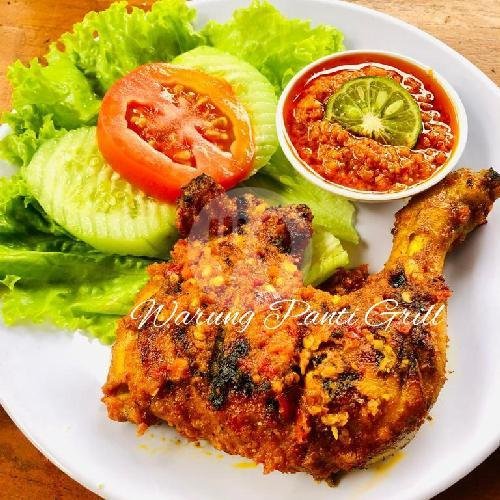 Ayam Bakar Plecing menu Warung Panti Grill, Denpasar