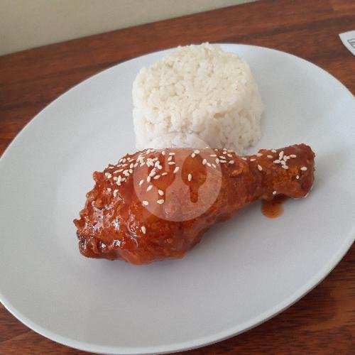 Paket HANNA CHICKEN Spicy menu Macrome Hanna Chicken, Tibung Sari