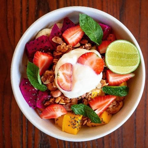Fruit Salad (V,CN) menu Tarabelle Donuts, Coffee & Eats