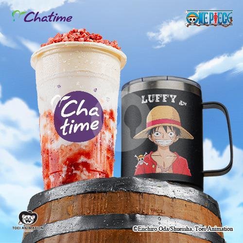 Chatime x One Piece Drink + Mug One Piece menu Chatime x Cupbop, Sanur Bali