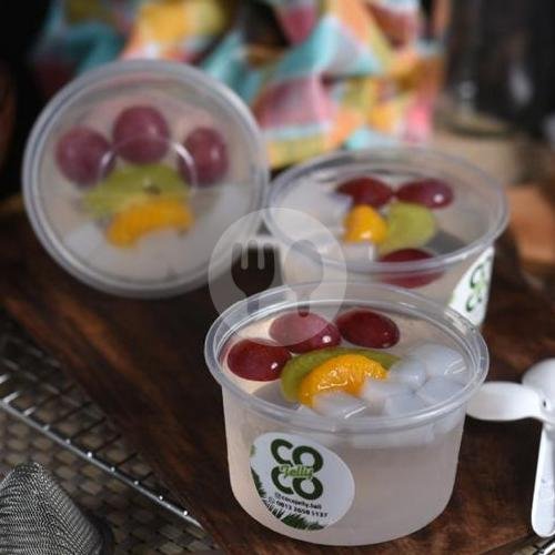 segar bertiga mix fruit menu Cocojelly, Gelogor Carik