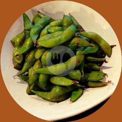 Edamame menu Utama Cafe & SportBar, Renon