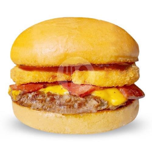 BBQ Bacon Cheeseburger menu Five Monkeys Burger, Bali