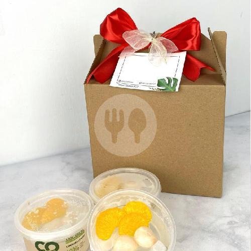 Hampers Box Cup menu Cocojelly, Gelogor Carik