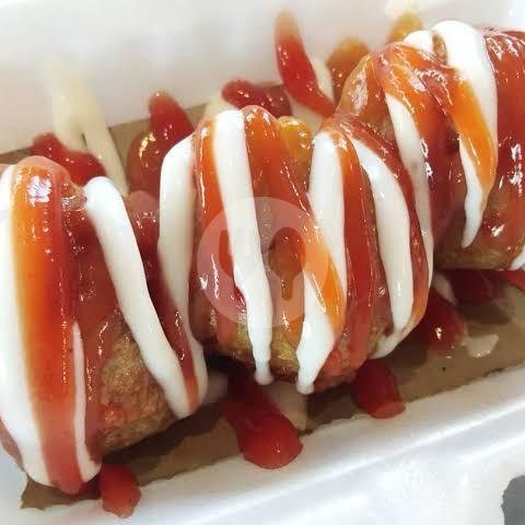 BAKSO BAKAR JUMBO ORIGINAL menu DEEQO BAKERY ROTI GEMBONG DAN DONAT, labuapi terong tawah