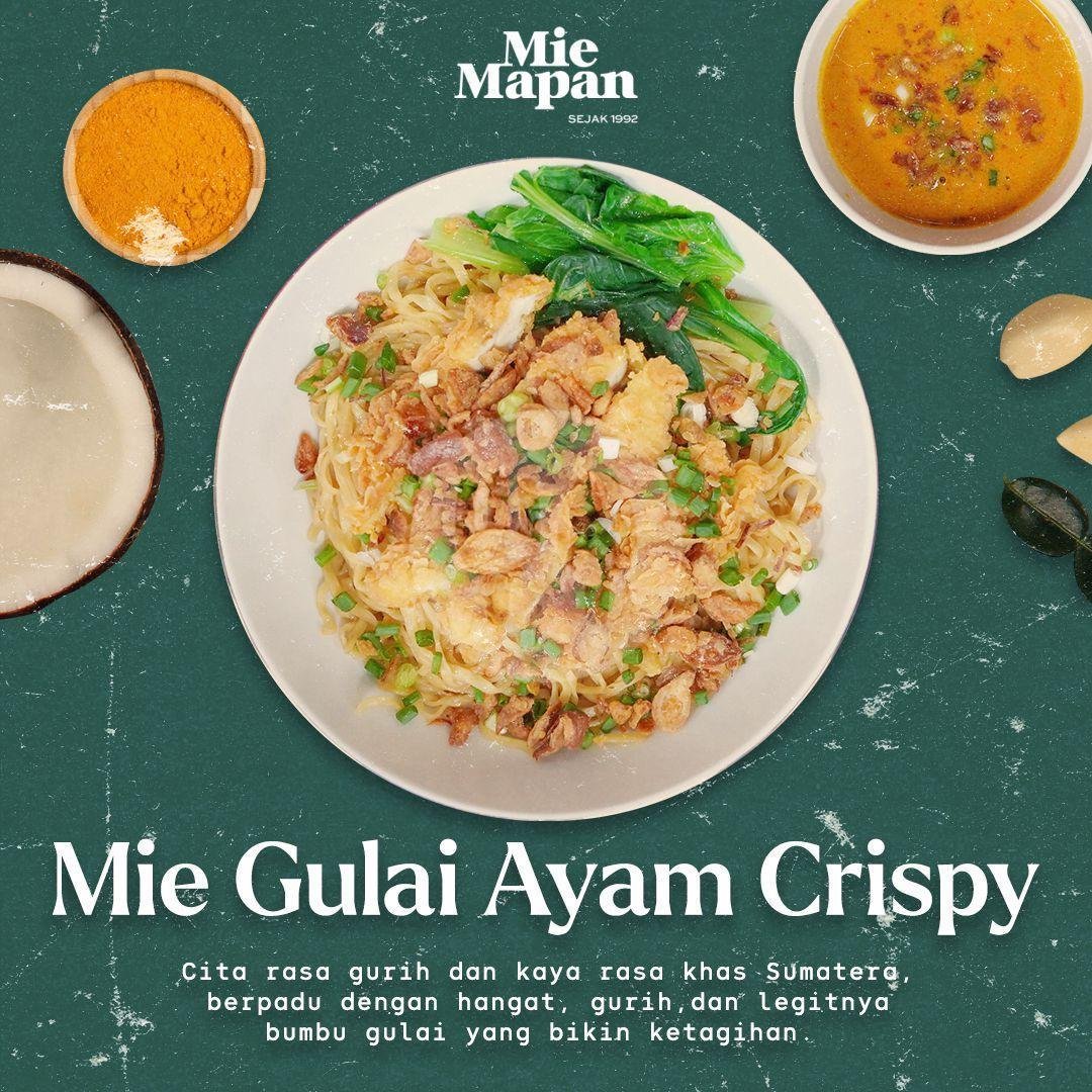 Mie Gulai Ayam Crispy menu Mie Mapan, Teuku Umar Bali