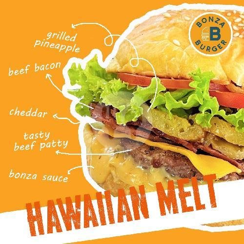 Hawaian Melt Burger menu Bonza Burger, Canggu