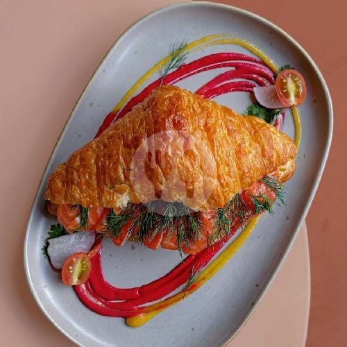 Salmon Croissant menu ASAI Cafe, Pura Sekaang Jimbaran